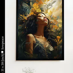 SOWPEACE Green & Orange 1 Piece Canvas Abstract Wall Photographs-image-90
