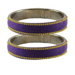 Vidhya Kangan Purple Brass Bangles-image-50
