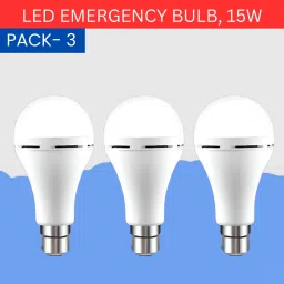 15W Rechargeable Inverter LED Bulb with Upto 4H.Power Cut Lighting Pack of_3A175 4 hrs Bulb Emergency Light-picture-14