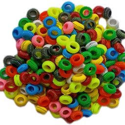 Pigeon Foot Ring Mix Plastic ring 50 Pcs Bird Shoulder Guard-image-20
