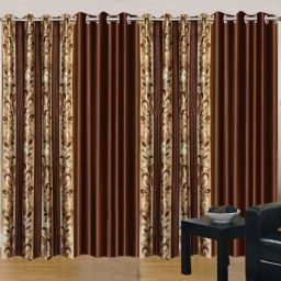 214 cm (7 ft) Polyester Room Darkening Door Curtain (Pack Of 4)-image-58