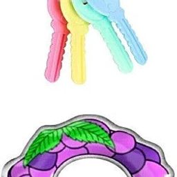Colorful Baby Rattle and Teether Toy | Soft Plastic Teether Teether-image-81