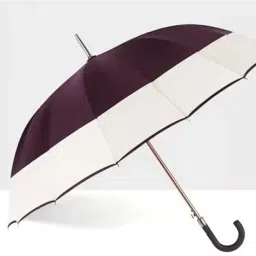 long umbrella pongee wind-proof double color rubber handle business big umbrella Umbrella-image-24