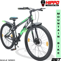 ACE Single Speed Rigid Fork Front Brake Disc Read Power Brake Steel Rim 26 T (inch) Mountain Cycle-image-2