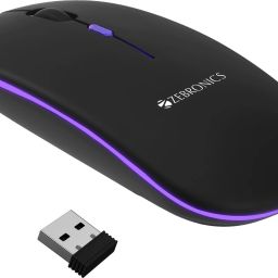 ZEBRONICS Blanc Wireless Ambidextrous Optical Mouse Slim Wireless Mouse, Rechargeable, 1600 DPI, Silent, RGB with Bluetooth-15