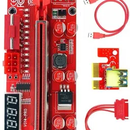 LipiWorld VER-14Pro V014 Pro PCI-E 1X to 16X Pcie Riser for Bitcoin ETH Coin Mining GDDR4 16 GB NVIDIA Chipset 64 bit 120 MHz Graphics Card-18