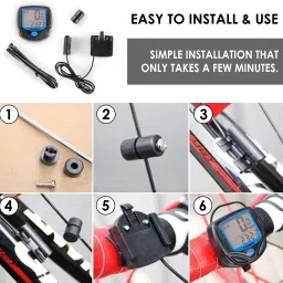 adonyx 14 Function Waterproof Bicycle Computer Odometer Speedometer Wired Cyclocomputer image 4