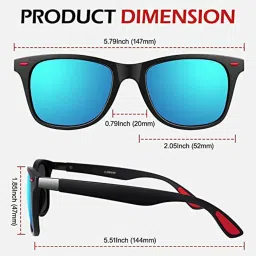 goodina Polarized Wayfarer Sunglasses (Free Size) image 3