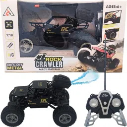 Remote Control Metal Rock Crawler monster Car with Smoke mist Effect for kids_26-image-95