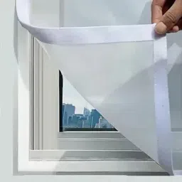 buyagain HDPE - High Density Poly Ethylene Infants Washable 4x4 ft White mosquito window Screens net,Mesh Anti Insect Invisible Fiberglass Mosquito Net image 5
