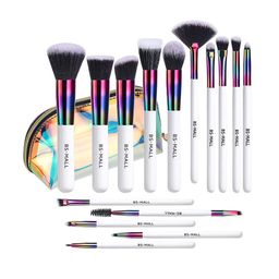 BS MALL Set Of 15 Premium Makeup Brushes With Cosmetic Bag-11