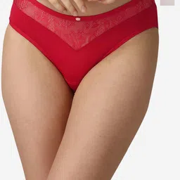 Soie Pack Of 2 Mid Rise Laced Basic Briefs-37