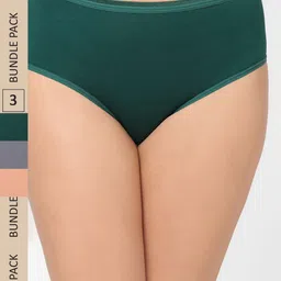 Wacoal Women Pack Of 3 Solid Midi Briefs-31