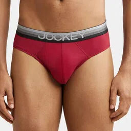 Jockey Men Red Solid Basic Briefs-picture-25
