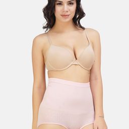 Hill Islands Women Pink Self Design High Rise Hipster Briefs-image-82