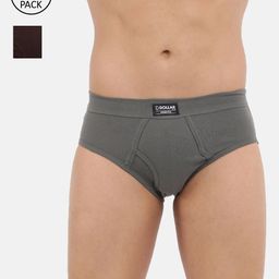 Dollar Bigboss Men Pack Of 2 Assorted Cotton Basic Briefs MBBR-11-LYCRABRF-PO2-CO2-18