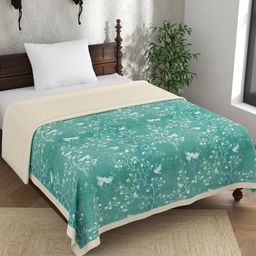 EverHOME Green & Grey Ethnic Motifs Cotton AC Room 150 GSM Single Bed Dohar-image-91