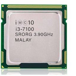 generic Core i3 7100 7th Generation 3.9 GHz LGA 1151 Socket 2 Cores 4 Threads 3 MB Smart Cache Desktop Processor, Silver (Supports H110 Motherboard) image 1
