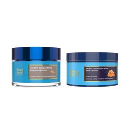 Blue Nectar Subhr Brightening Sandalwood Cream - 150g & Turmeric Face Ubtan - 150g-32