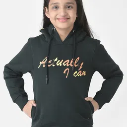 Crimsoune Club Girls Printed Hooded Cotton Sweatshirt-image-79