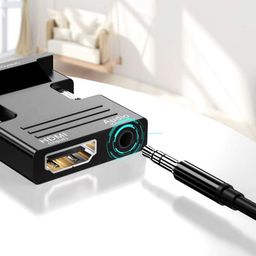 Hdmi To Vga Adapter,Hdmi To Vga Audio Output Cable Computer Set-Top Box Converter Connector Adapter For Laptop,Pc,Monitor,Projector,Hdtv,Chromebook,Roku,Xbox(3.5Mm Stereo Cable Included) image 3