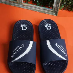 Carlton London sports Men Brand Logo Printed Sliders-picture-46