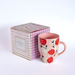 The Wishing Chair Pink & Red Printed Dishwasher Safe Glossy Ceramic Mug 275 ml-30