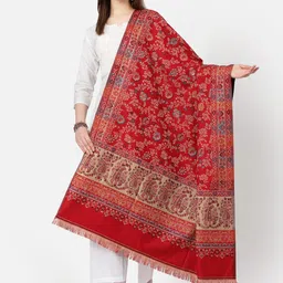 SWI Stylish Floral Woven Design Shawl-picture-27
