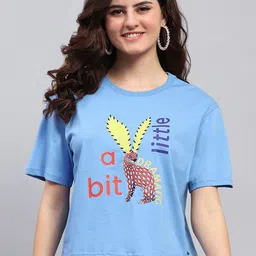 Monte Carlo Graphic Printed Round Neck Satin Top-picture-24