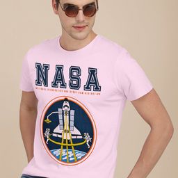 Free Authority Men Purple Nasa Printed Cotton T Shirt-image-103