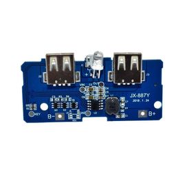 Electrobot JX-887Y 3.7V to 5V 2A Boost Power Bank Module | Dual USB 18650 Lithium Battery Charger Board with LED Indicator | DIY Mobile Charging PCB for DIY Projects image 4