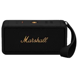 Marshall Middleton Portable Bluetooth Speaker (IP67 Water Resistant, 20 Plus Hours Playtime, Stereo Channel, Black and Brass)-3