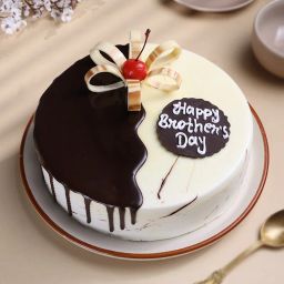 Brothers Day Choco Vanilla Fusion Cake-image-28