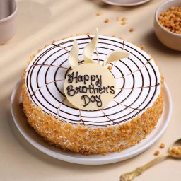 Crunchy Butterscotch Brothers Day Cake-image-24