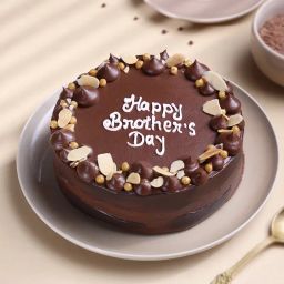Choco Almond Crunchy Brothers Day Cake-picture-4