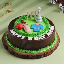 Winners Hit Thala Cricket Chocolate Cake-image-89