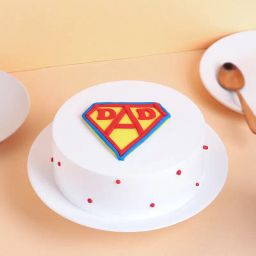 Super Dad Cream N Fondant Cake-image-28