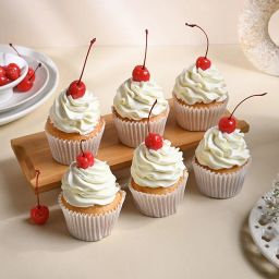 Special Vanilla Cupcakes With Cherry On Top-image-23