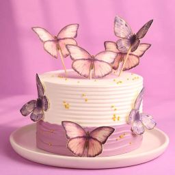 Whimsical Butterfly Bliss Cake-image-90