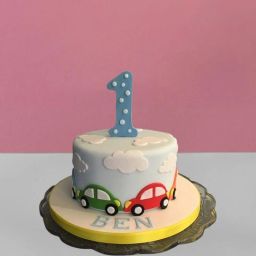Playful Car Theme Cake-image-7