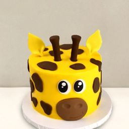 Whimsical Giraffe Fondant Cake-image-9