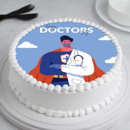 Doctors Day Poster Cake-image-82