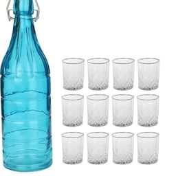 SOMIL Blue Glass Airtight Can Bottle-image-52
