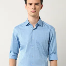 Arrow Classic Windowpane Checked Opaque Pure Cotton Formal Shirt-picture-3