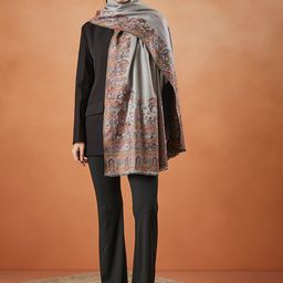 Pashmoda Women Paisley Woven Design Shawl-picture-35