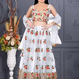 Girls Lehenga Choli with Dupatta Set-image-45