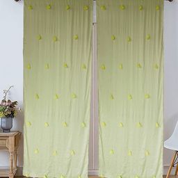 Dekor World Multicoloured Set of 2 Embellished Sheer Door Curtain-54