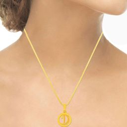 WHP JEWELLERS Initial D 22 KT Yellow Gold Pendant For Women.-image-59