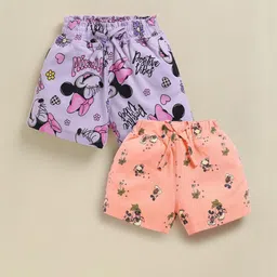 Biskid Girls Pack Of 2 Printed Hot Pants Shorts-picture-19