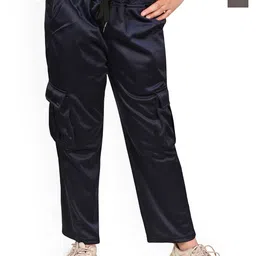 BAESD Girls Pack of 2 Mid-Rise Cargo Style Regular Fit Trousers-6